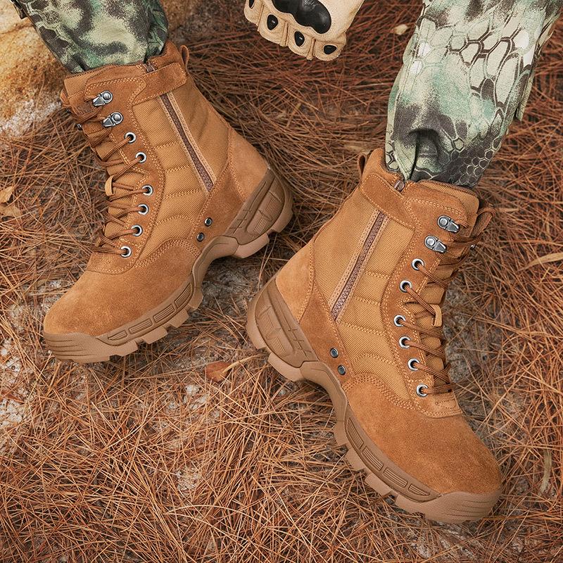 Autumn and Winter High-top Combat Boots Hiking Boots Training Camping Summer Camp Special Forces Martin Boots