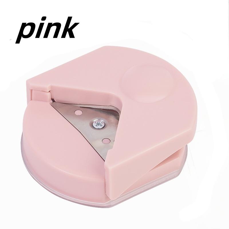 

Резак для бумаги Радиус Закругленный Машина для пробивки отверстий в бумаге для пластиковой запаянной пленки Фотографии Свободный лист Изогнутый резак для фотографий Канцелярские товары розовый