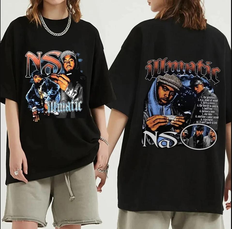 Rapper Nas Illmatic Graphic T-shirt size S-5XL L