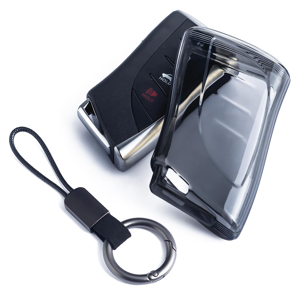 Slim Car Key Fob Case Cover Keychain For Lexus ES LS NX RX UX TX GX RZ LX 250 250h 300h 300e 350 450h 500 550 Black Transparent