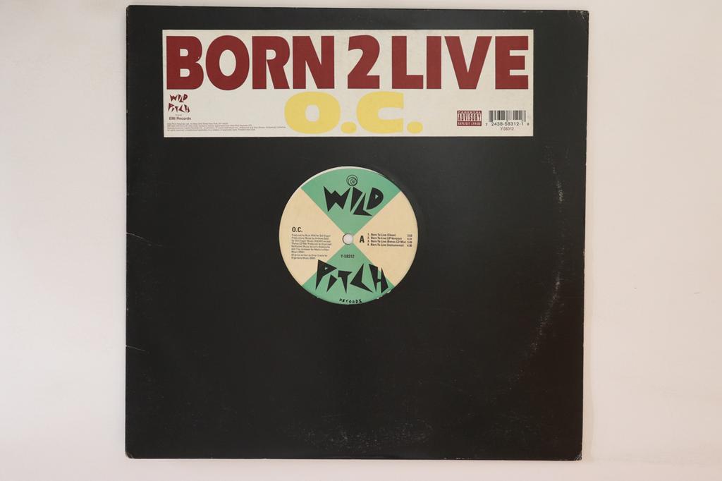 12inch Record O.C. - Born 2 Live / Let It Slide Y58312 Wild Pitch Reco 1994 US Rap & Hip-Hop/R&B Used