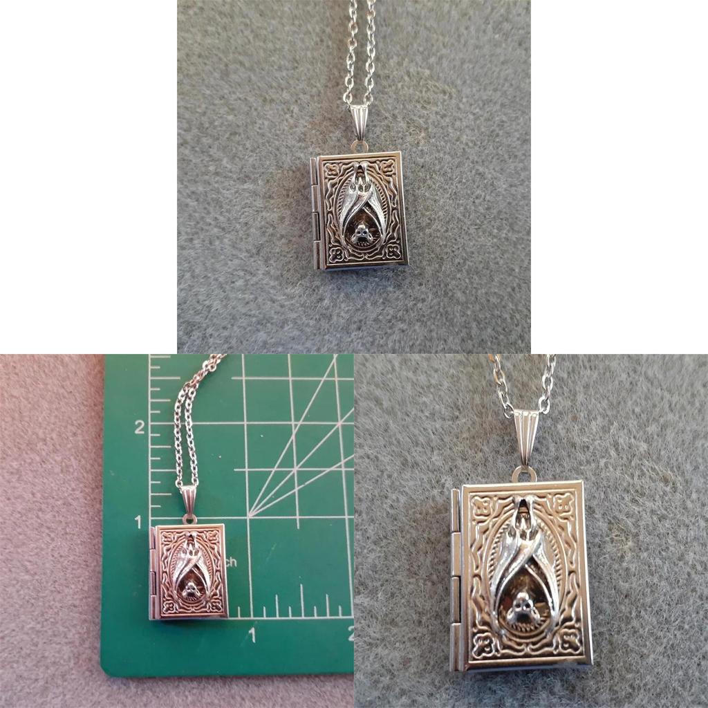 Gothic Bat Pendant Necklace With Alloy Chain For Womens Fashion Accessories