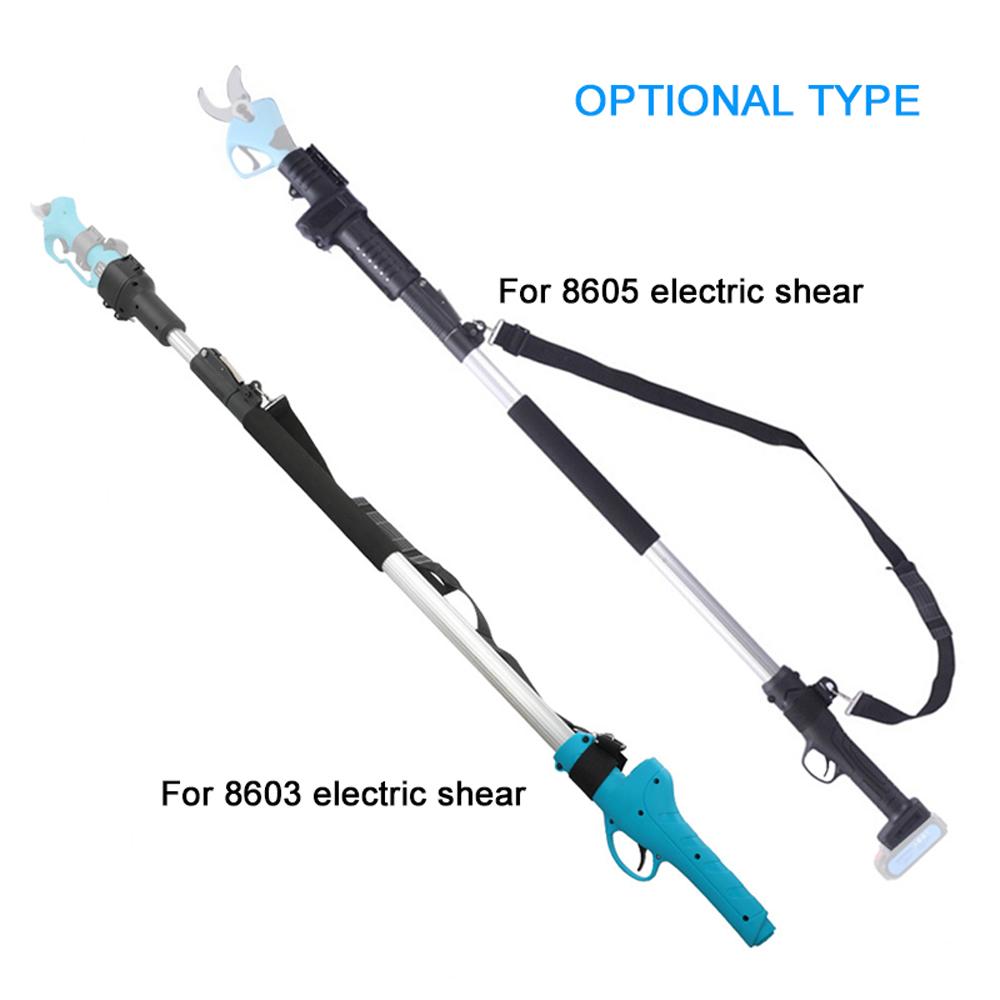 High-carbon Steel Foldable Telescopic Pole Electric Pruning Shear Holder 1.5-1.9m High Branches