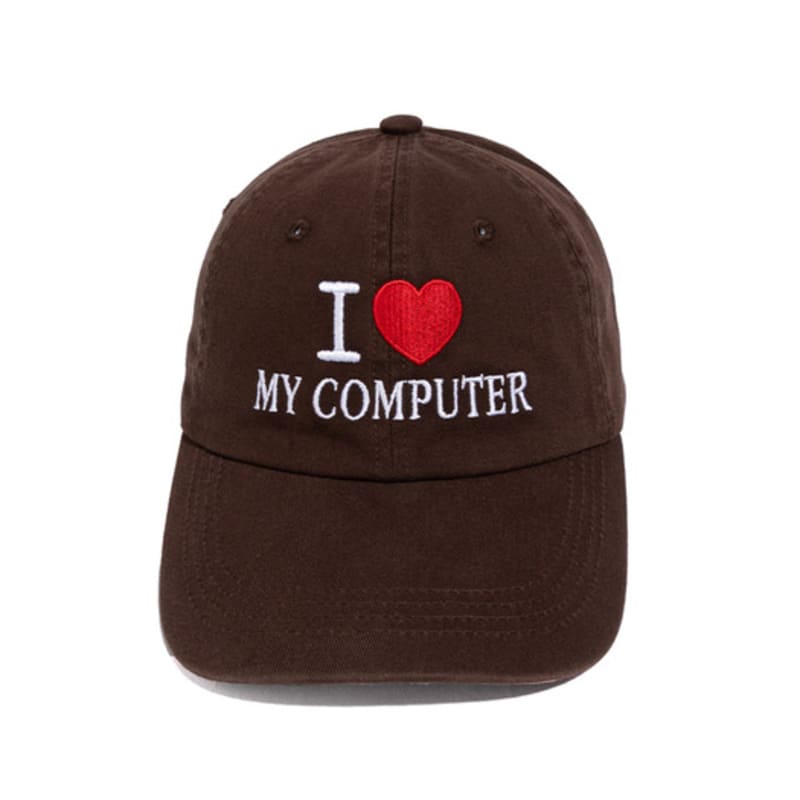 

Net Social Club I LOVE MY PC WASHED CAP (DEEP BROWN) FREE