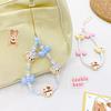 Anti-loss Mobile Phone Lanyard Biscuit Bear Cell Phone Strap Bead Phone Chain  Phone Charm