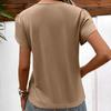 Women's T-shirt Summer Sexy Deep V-Neck Short Sleeve Top