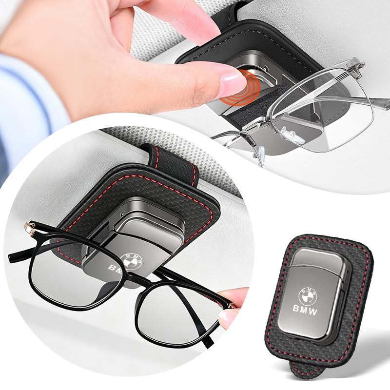 In-Car Eyeglasses Organizer Universal Sunglasses Holder Clip Multifunctional Auto Accessory For BMW M5 M4 M3 F20 F40 F22 F30 E90 JR9