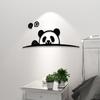 Creative Cute Cartoon Panda 3D Wall Stickers Acrylic Self-adhesive Stickers Bedroom Bedside Wall Decals DIY Wallpaper Wall Decor
