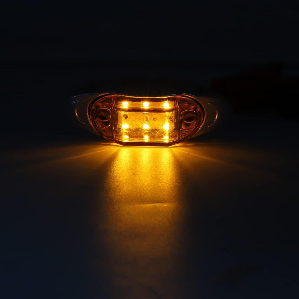 Aoling Marker Lamp Amber LED 24V Truck Marker Lamp IP67 Waterproof Side Marker