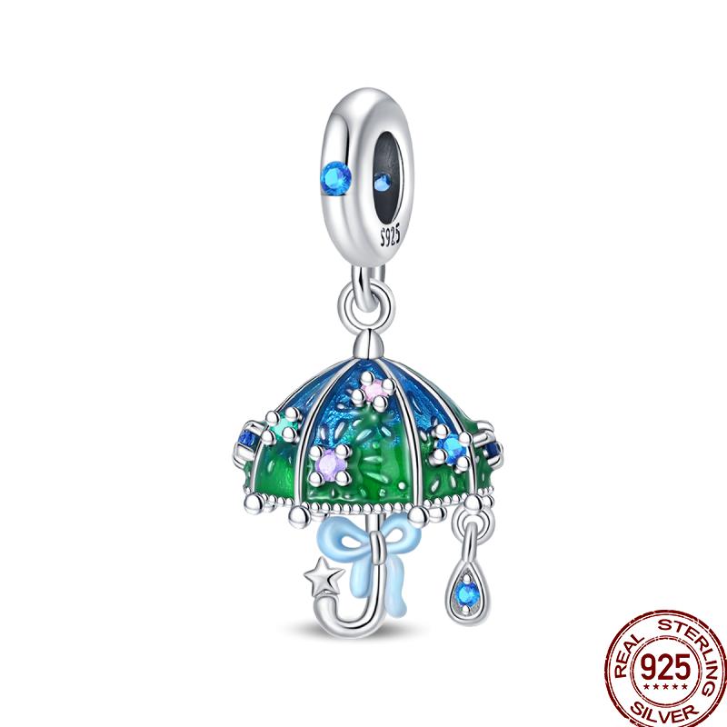 Copper Jewelry Pendant Early Spring Four Leaf Clover Flower Charm Fit Pan Beads Jewelry Birthday Diy Gift Fine Jewelry