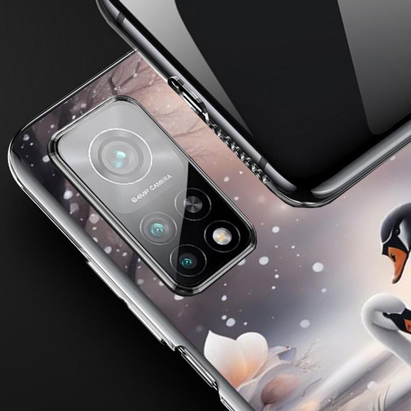Black Swan Noble Phone Case For Xiaomi Redmi Note 15 14 13 12S 12 Pro Plus 11S 11E 11 11T 10S 10 Art Soft Pattern Cover Redmi No