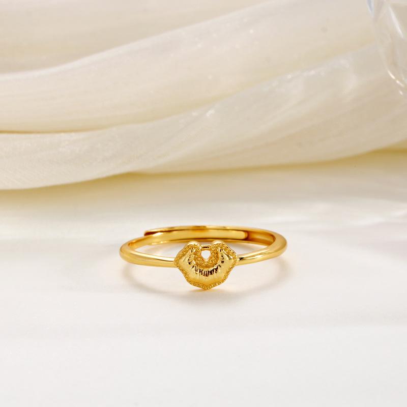 S925 Sterling Silver Brushed Ruyi Women s Ring - Retro Luxury Niche Design Open Ring Adjustable Open