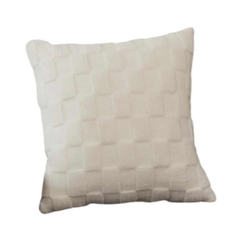

Luxurious Faux Furs Pillowcase, 3D Soft Plushes Bubble Fleece Sofa Cushions Cover Bedroom Accessory