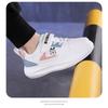 Kids White Sneakers Boys Girls Lightweight Breathable Walking Running Shoes With Hook Loop Closure