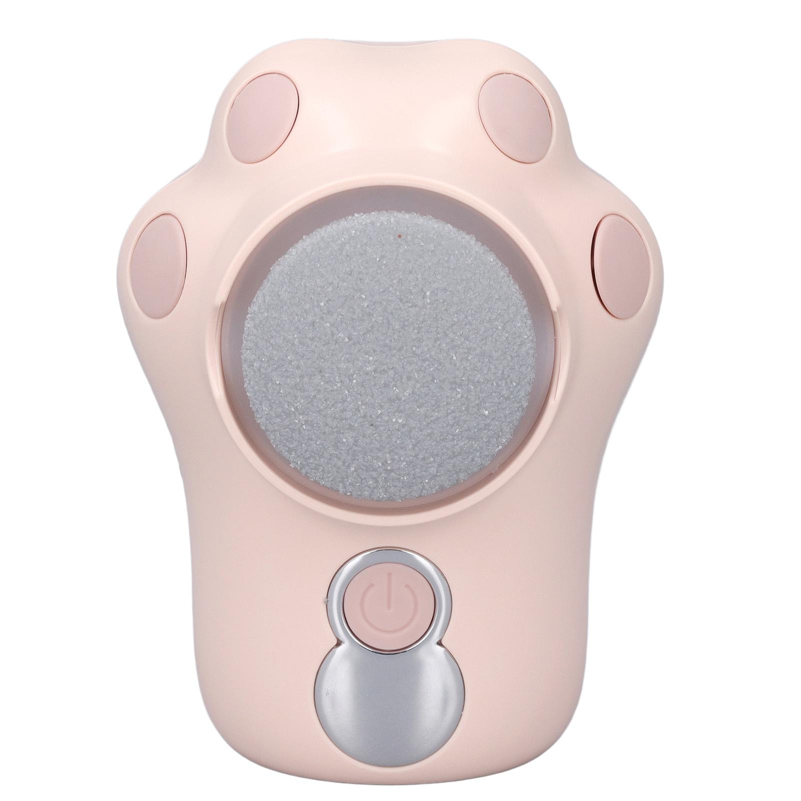 

Электрическая пилка для удаления мозолей 3 шлифовальные головки Цифровой дисплей Фиолетовый свет Очистка Портативная пилка для ног розовый