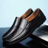 Männer Casual Schuhe Luxus Marke Sommer Echtem Leder Herren Loafer Mokassins Aushöhlen Atmungsaktive Slip On Driving Schuhe