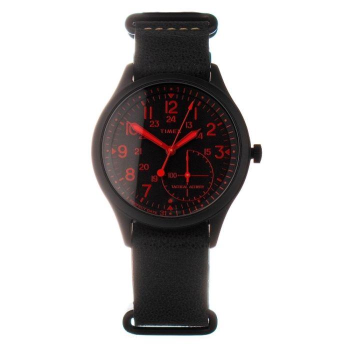 Montre - Timex - TW2V10800LG - Cuir Noir - Étanchéité 5 ATM - Quartz