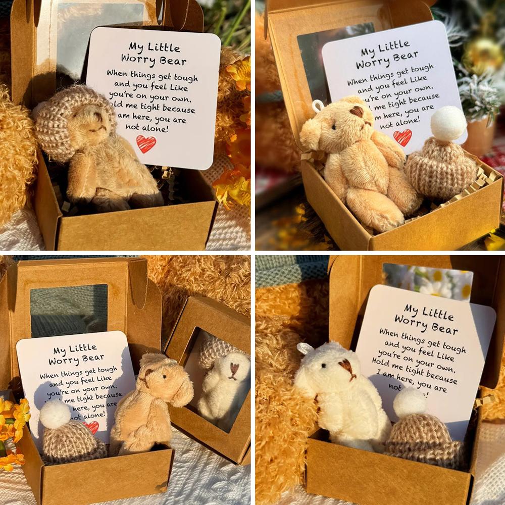 Pocket Teddy Bear Mini Bears In Box Little Pocket Bears With Emotional Card Sympathy Gifts For Graduation Birthday Gift