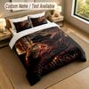 3Pcs Bedding Set Custom Name Text, 1 Sheet 2 Pillowcases Home Bed DecorA Nightmare On Elm Street Freddy Krueger