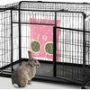 UP 3Pcs Hay Bag for Rabbits - 2-Hole Guinea Pig Hanging Hay Feeder for Rabbits, Chinchillas, Hamsters & Small Pets