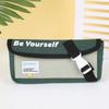 Canvas Double-Layer Pencil Case Splicing Cartoon Pencil Cases Storage Pencil Bag  Boy Girl Kid
