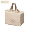 Modern Minimalist Double Layer Lunch Box Bag With Insulated Aluminum Film For Outdoor Picnic And Office Use