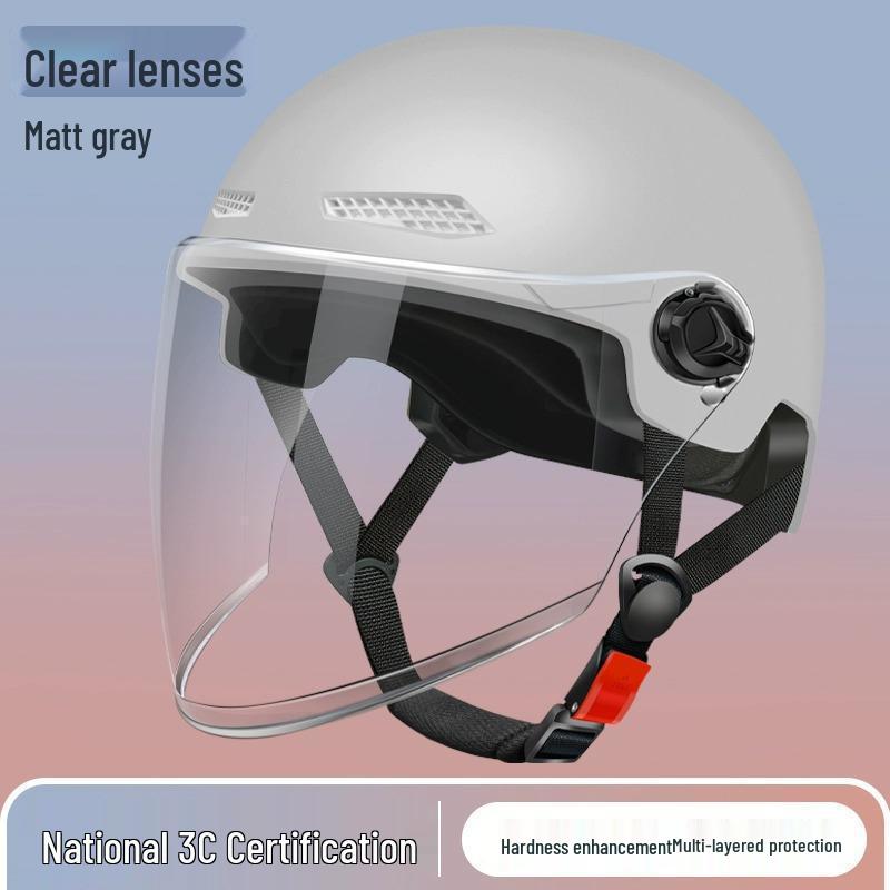 3C Certified Lightweight Electric Bike Half-Helmet with Summer Sun Protection for Men and Women