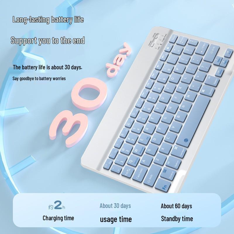 Universal Wireless Bluetooth Keyboard & Mouse Set for iPad, Phone, Tablet, and Laptop with Charging Feature