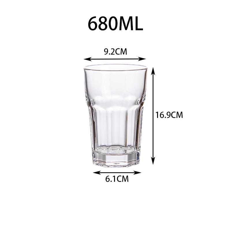 Octagonal Drop-Resistant Acrylic Beer Mug for Bar & KTV