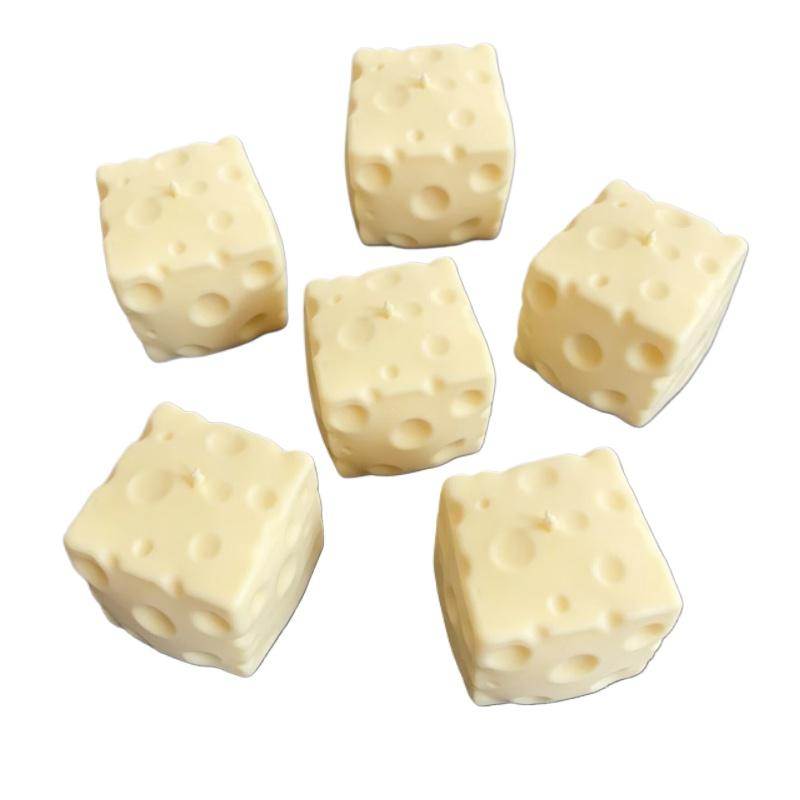 --Cubo di Formaggio Jumbo Palla Antistress Grande Forma di Formaggio Palla da Spremere Non Rimbalzante Giocattolo Fidget Asmr Sensoriale Antistress Regalo per Festival