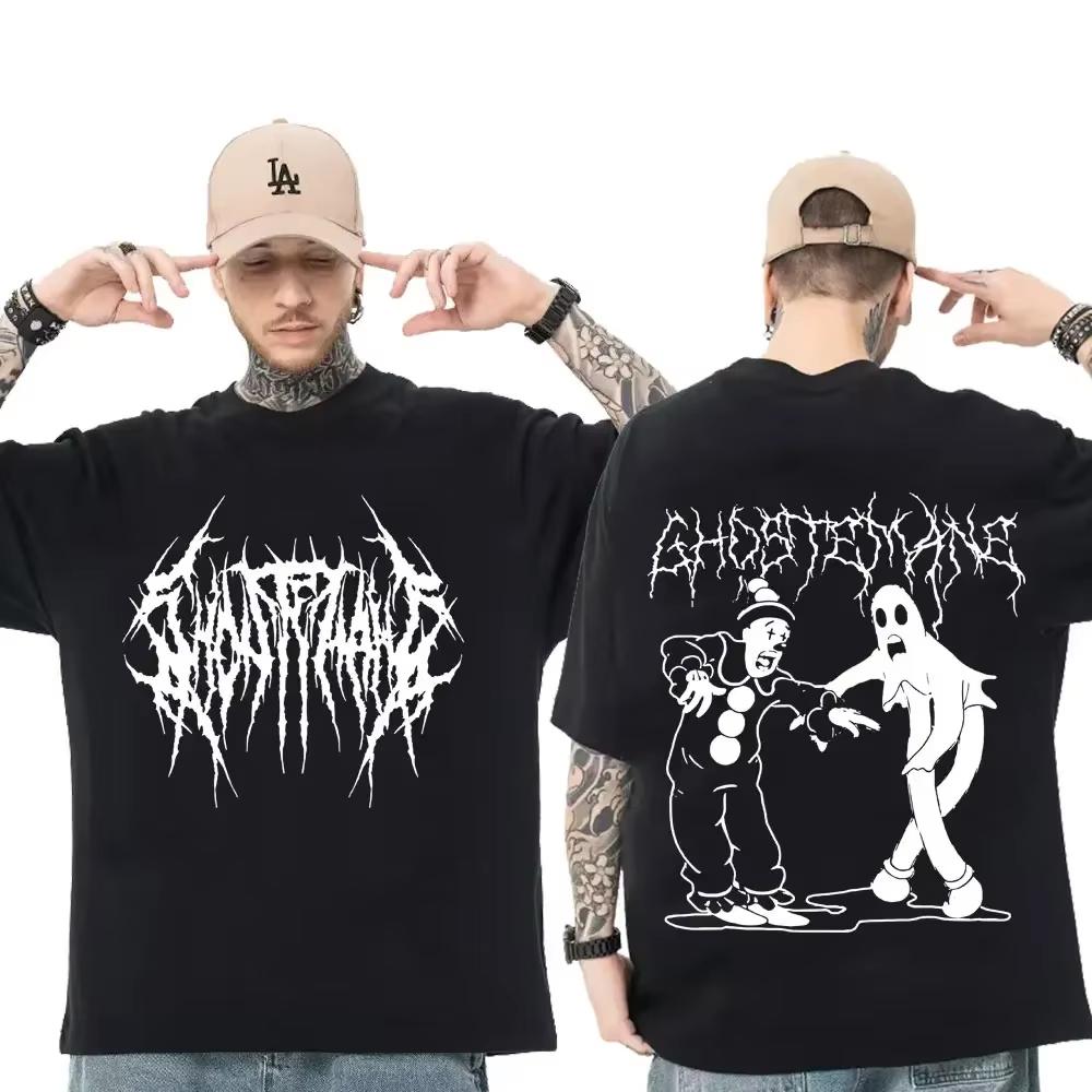 2026 Hot Sale Men Women Print T-shirt Fashion Hip Hop Metal Gothic Rock T Shirt Loose Streetwear Summer Loose Sport T Shirt Y2K Short Sleeve 4XL