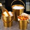 With Handles Mini Metal Buckets Thickened Champagne Bucket Creative Seafood Bucket  Restaurant
