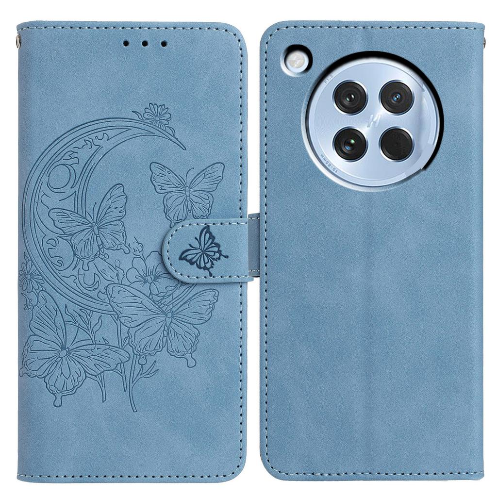 For Oppo Find X8s 5G Case Butterfly Flower Imprinted PU Leather Wallet Stand Phone Cover