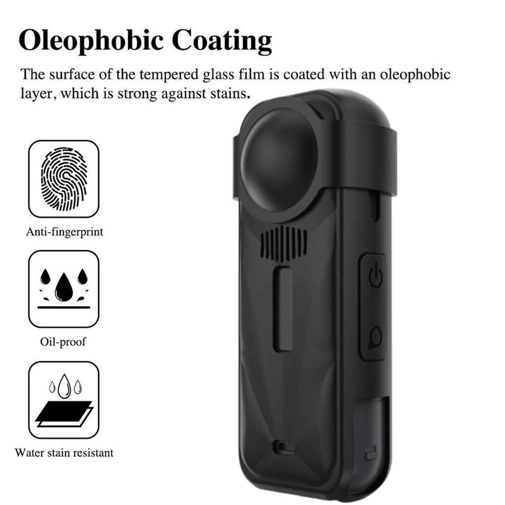 5in1 Silicone Case Lens Protective Cover Strap Keychain for Insta 360 X5 Shell Len Cap HD Anti-Scratch Soft Film for Insta360 X5