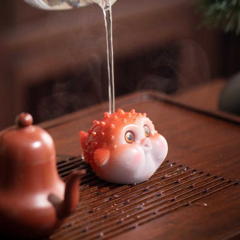 Cute Bubble Fish Color-Changing Tea Pet Set