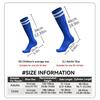 Loogdeel Kids Youth Adult Soccer Socks Stripe Knee High Softball Baseball Sports Socks Breathable Football Socks for Men Women