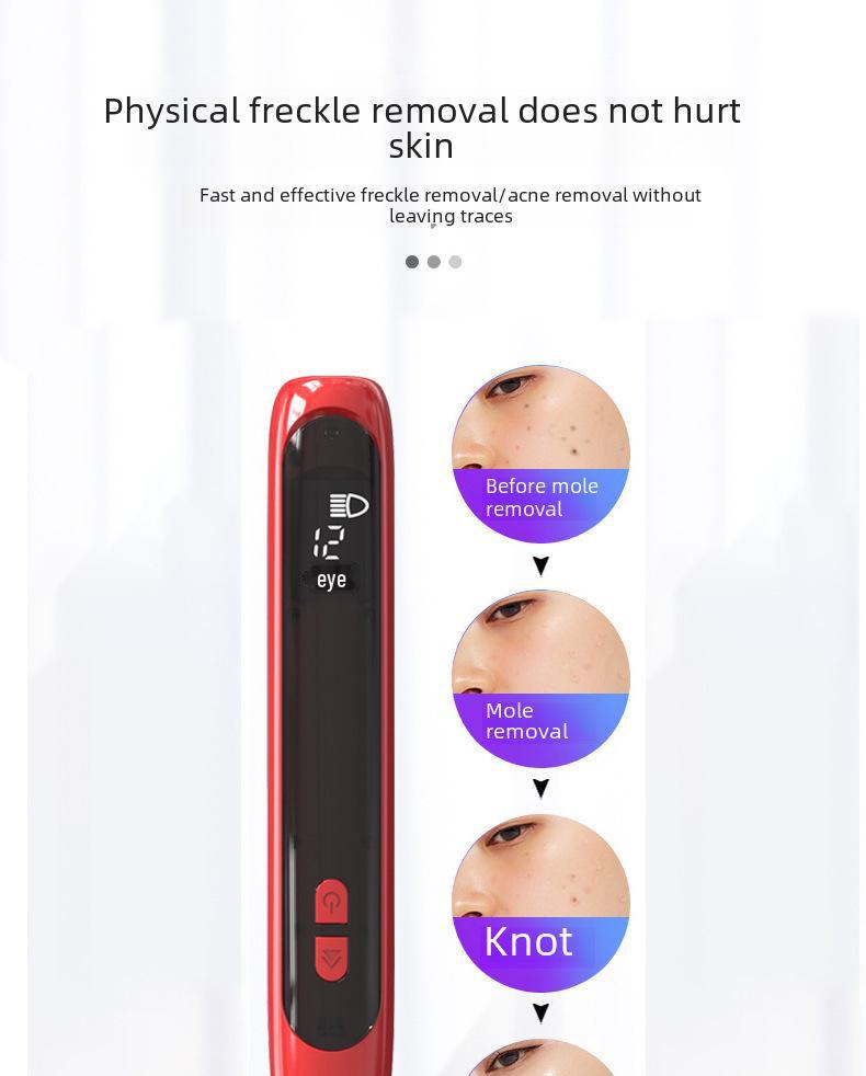 Stiftset zur Muttermalentfernung mit 12 Geschwindigkeiten: Gerät zur Muttermalentfernung, schwarzer Muttermalradierer, Augenbrauenreiniger, Reparaturcreme, spurloser Schönheitsstift.
