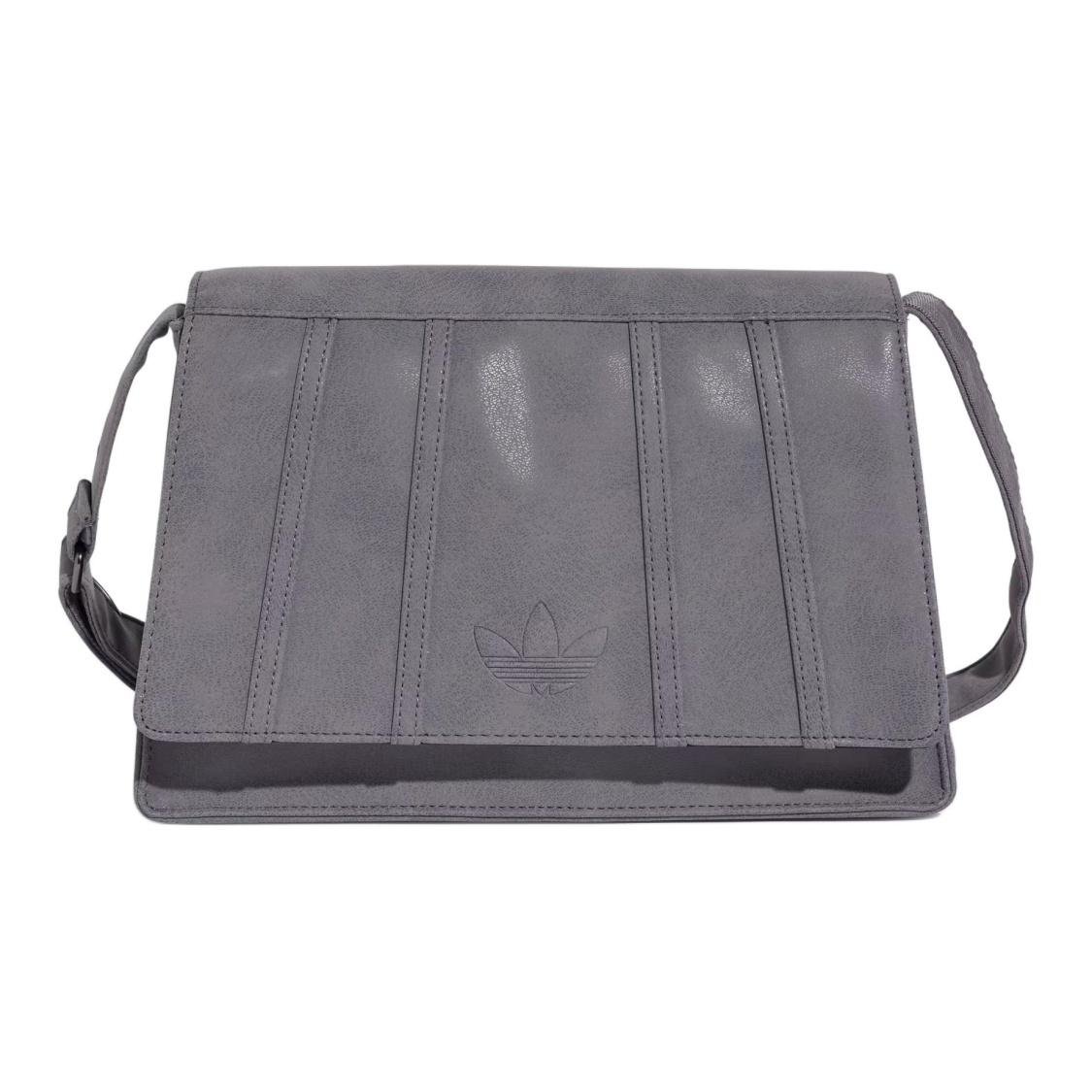 Adidas Originals Trefoil Polyurethane Shoulder Bag Unisex Gray One Size
