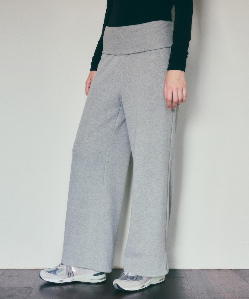 Wednesday Oasis For Woman Easy Flap Wide Sweatpants_Melange Gray(W25-Pt35)