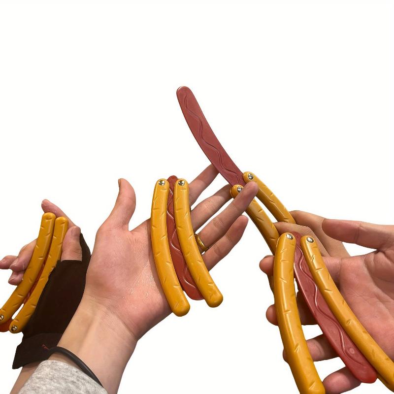 New 3D-Printed Kids' Plastic Folding Stress Relief Toys  - Hot Dog Toy