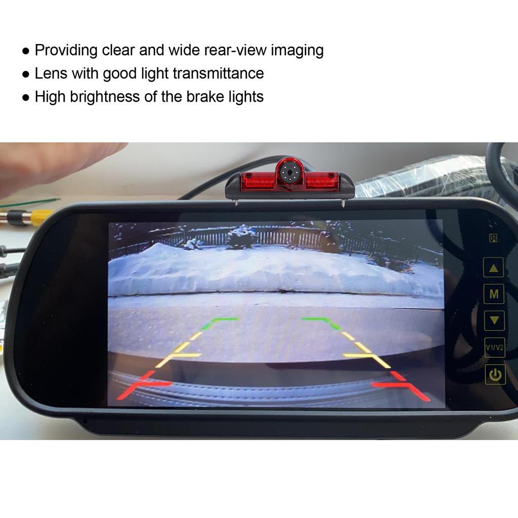 Brake Light Camera Exterior Reversing Camera Rear View Camera Automotive Brake Reversing Lamp Kit Fit for  DUCATO X250 2006+