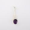 Amethyst Gemstone 925 Sterling Silver Jewelry Handmade Pendant1.79" Gift For Her PP-60-2