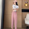 Ice Silk Harem Pants for Women, Summer Thin New Style, Plus Size, Slimming Carrot Casual Sports Pants for Spring and Autumn