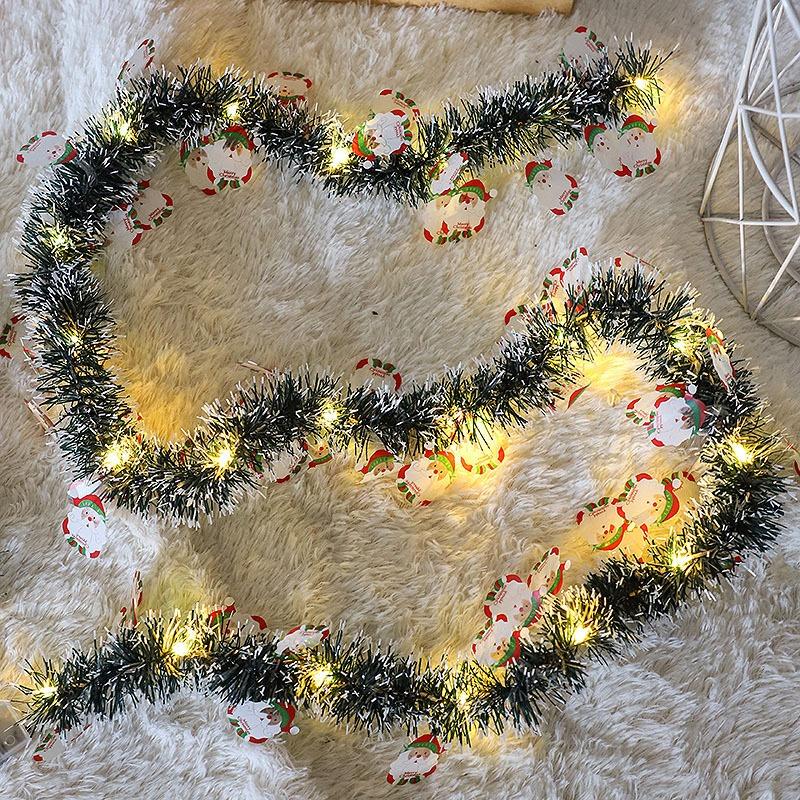 2M/3M Christmas String Lights Christmas Tree Santa Claus Decoration Lights Living Room Christmas Party Atmosphere Lights String