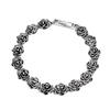Bracelet Rose Noire Rétro - Accessoires Style Hip Hop Punk Cubain Européen-Américain