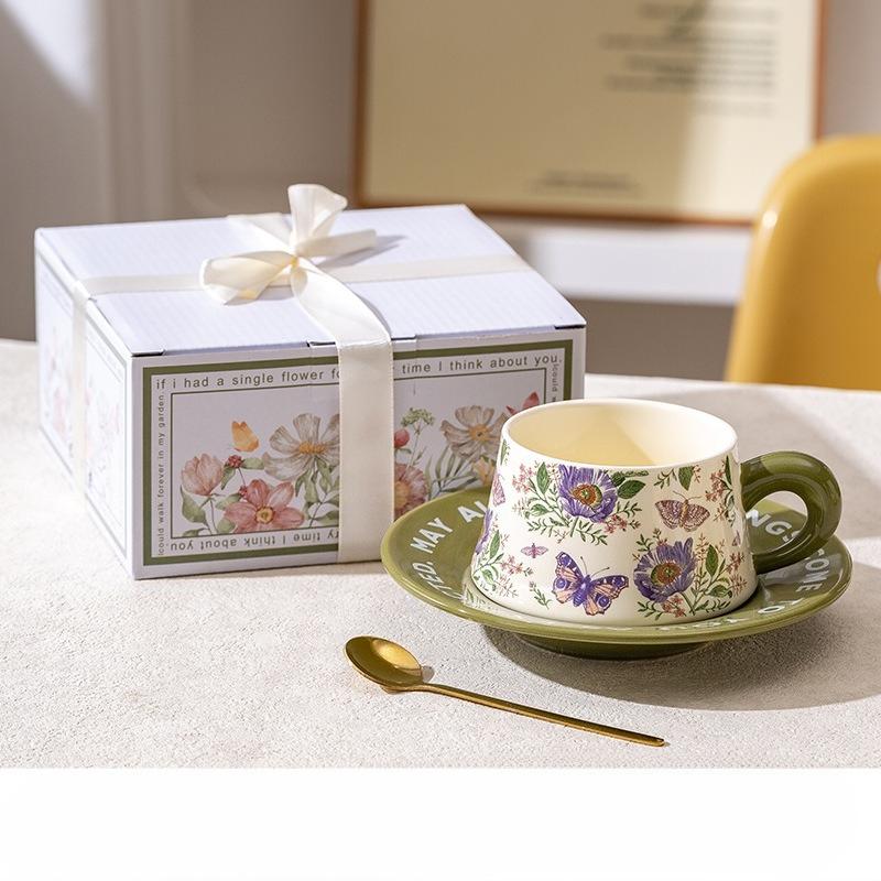 

A French Coffee Cup Gift Box for Birthday Presents A Wedding Souvenir for My Best Friend in European Style 260ml