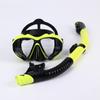 Maschera da Immersione in Silicone per Bambini e Adulti con Snorkel - Lente in Vetro Temperato HD, Montatura Grande