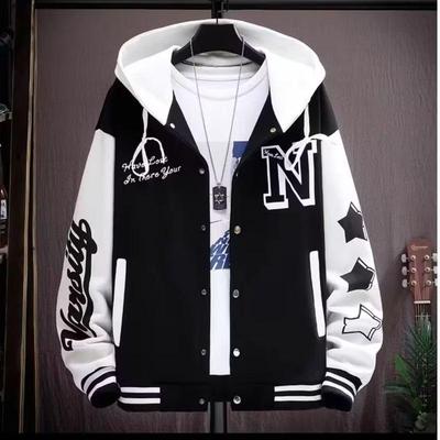 2025 Boys' Trendy Spring & Autumn Varsity Jacket - Versatile & Stylish Teen Outerwear