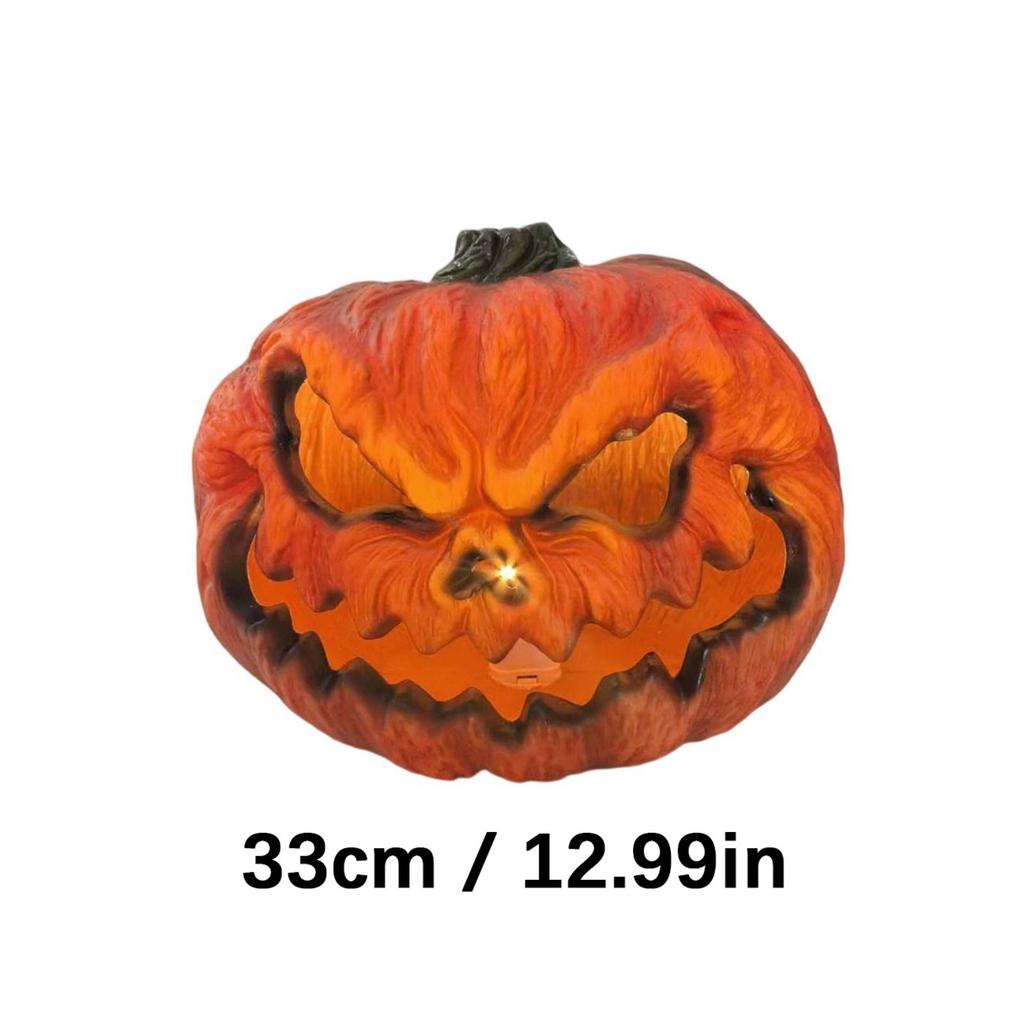 Halloween Pumpkin Head Lighting Weather Resistant Light Outdoor Indoor Party Decoration for Home Shop Event