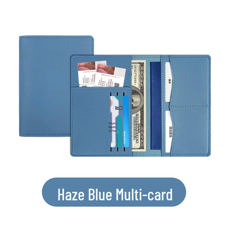 PU Leather Passport Holder & Travel Wallet Set - Multi-Function Passport Bag & Card Holder